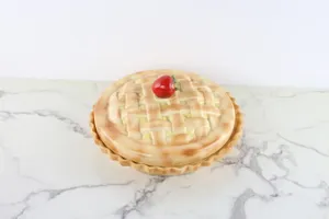 Vintage Ceramic Strawberry Pie