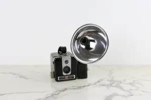 Vintage Camera With Large Flash