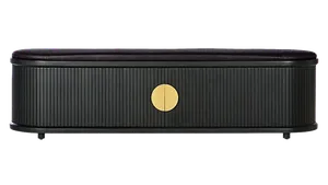Katrin Black Storage Bench