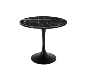 AMANDA Black Marble Tulip Table