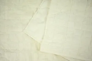 Cream Subtle Square Comforter Set
