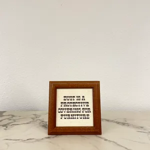 Dust is a protective covering for furniture art