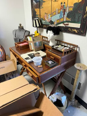 AMANDA Vintage Bamboo Desk (Amanda Office)