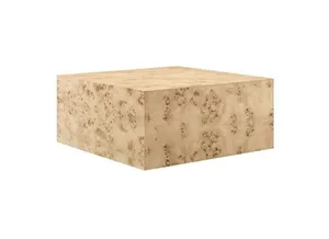 AMANDA Burl Square Coffee Table