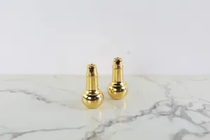 Vintage Brass Salt and Pepper Shakers