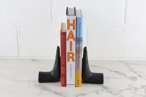 Vintage Black Hand Bookend