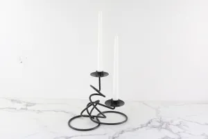 Tangled Iron Candlestick Holder