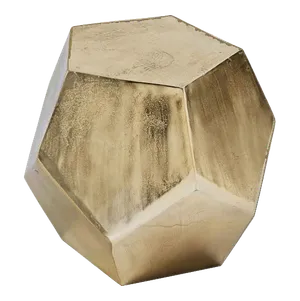 KATRIN Brass Gem Cut Side Table