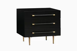 AMANDA Black Out Nightstand