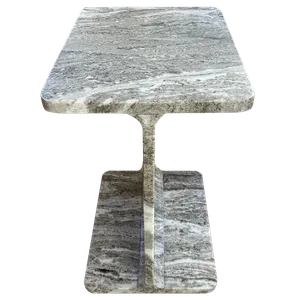 KATRIN Grey Marble Anvil Side Table