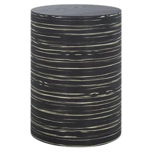 KATRIN Zebra Drum Side Table
