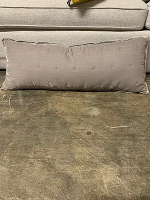 Gray Velvet throw pillow