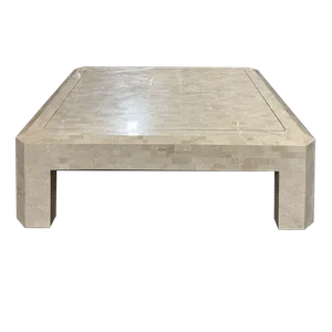 KATRIN Vintage Faux Travertine Coffee Table