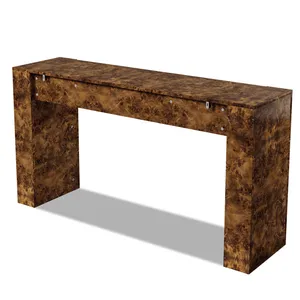 AMANDA Burl Console w/ Drawers
