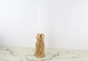 Vintage Tassel Candlestick Holder 