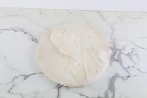 Vintage Marble Victorian Relief Sculpture