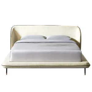 KATRIN CB2 Cream Velvet Antoni Queen Bed (Bulk Piping)
