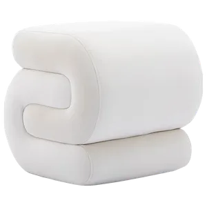 KATRIN Snail Ottoman White 
