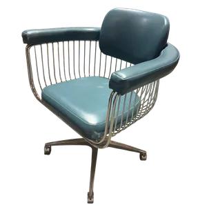 KATRIN Vintage Chrome+Vinyl Desk Chair