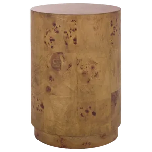 KATRIN Burl Drum Side Table