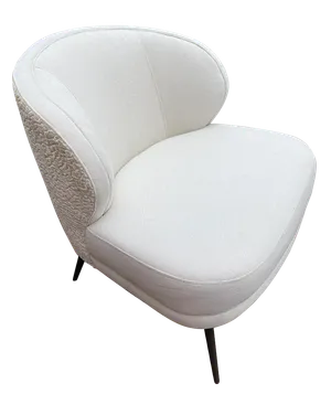 Katrin White Custom Accent Chair