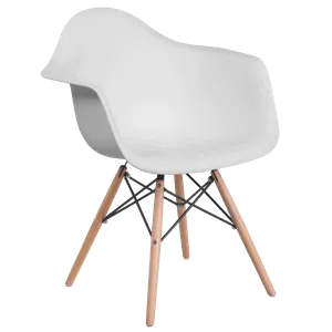 KATRIN White Eames PVC Dining Chair