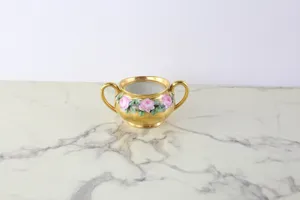 Gold and Floral Dish