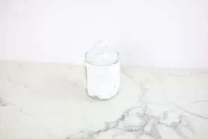 Small Glass Cotton Ball Jar