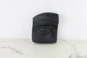 Vintage Black Eye Relief Carving