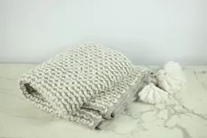 Grey & White Chunky Knit