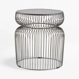 AMANDA Smoke & Mirrors Accent Table 
