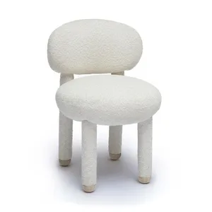 AMANDA Fuzzy Navel Dining Chair
