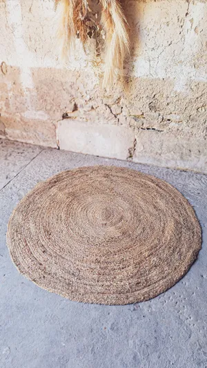 Tapis jute rond 120cm