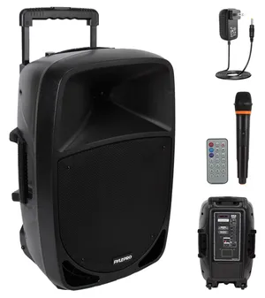 Pyle 1200W Portable Bluetooth PA Speaker - 12’’ Subwoofer