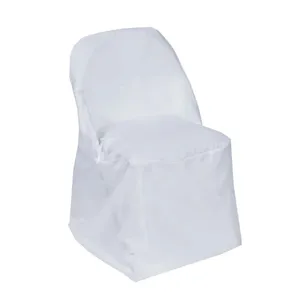 Polyester Folding Chair Covers White - Standard