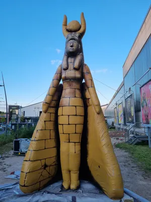 Inflatable Isis Statue