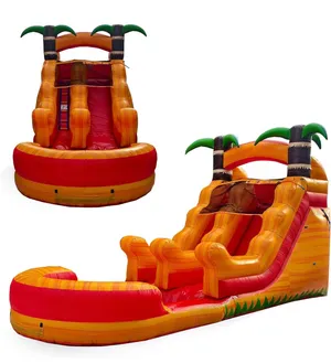#17_13ft Flame Tropical waterslide (WET-Only)-(Residential Only)
