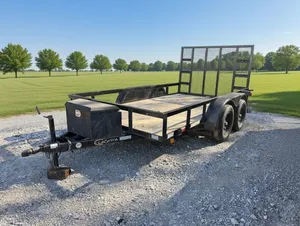 6x12 Tandem Axel Short Rail Trailer