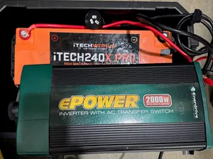 battery 220ah, 2000w monster box!