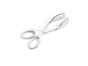 Silver Scissor Tongs
