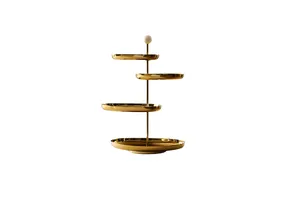 Stone & Gold Tiered Stand