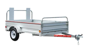7'x5' Galvanized Steel Utility Trailer - 1550lb Payload Capacity