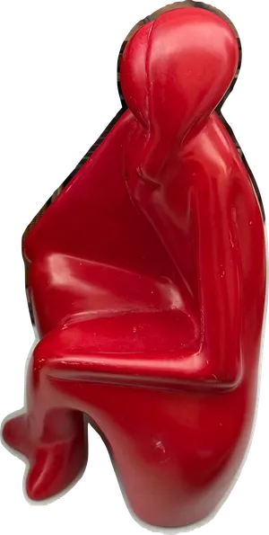 Red Soapstone Sculpture