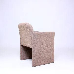 Mauve Post Modern Upholstered Chiclet Club Chair 