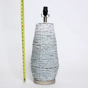 Blue Woven Rope Lamp