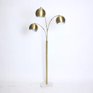 Brass Metal 3 Globe Floor Lamp