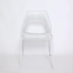 White Metal Chair 