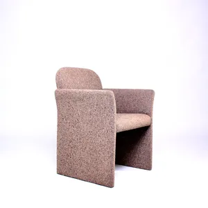 Mauve Post Modern Upholstered Chiclet Club Chair 