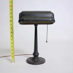 Black Iron Bankers Desk Lamp