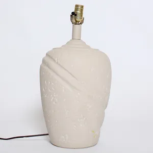 Textured Off-White Ceramic Lamp